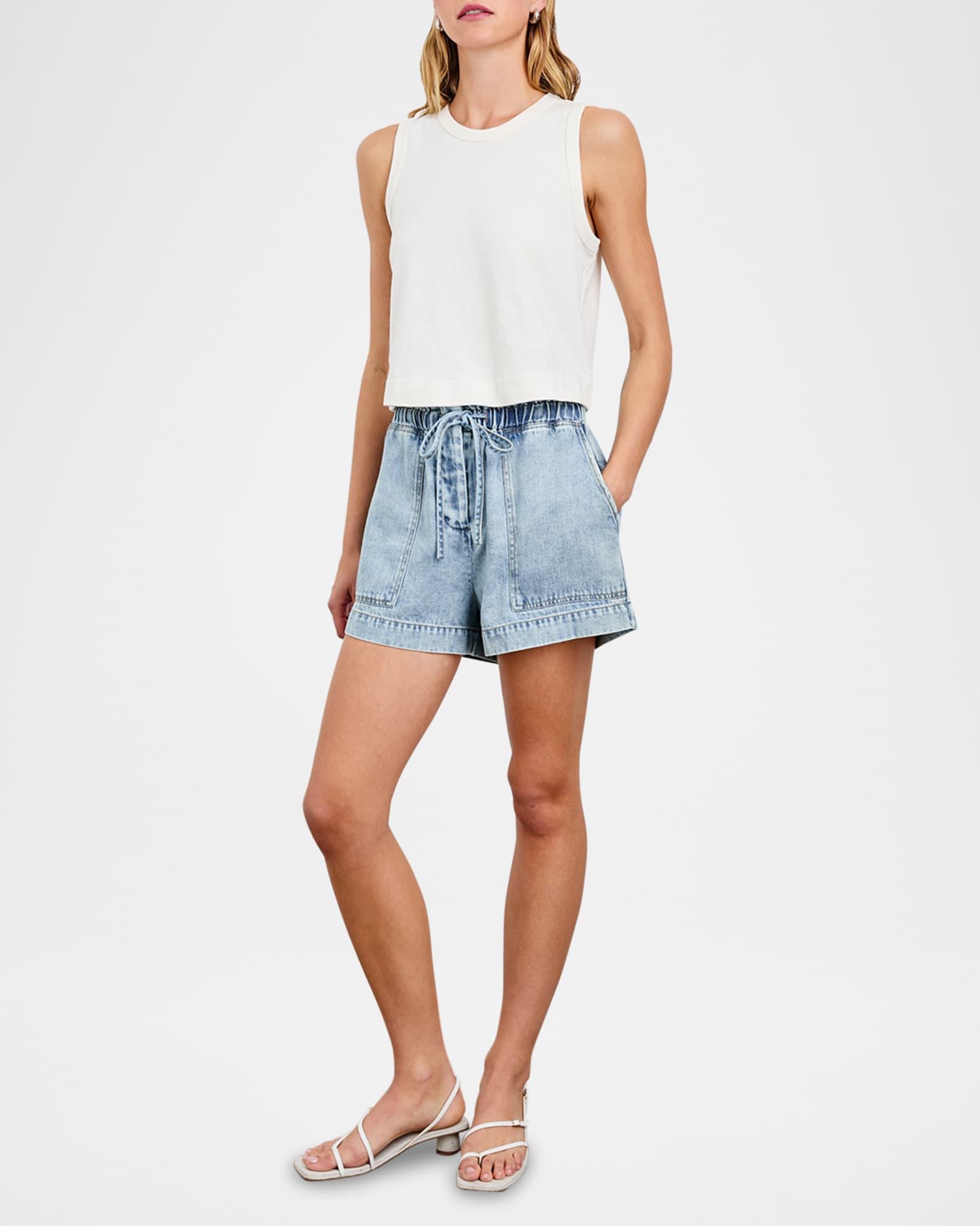Foster Denim Paperbag Shorts  Product Image