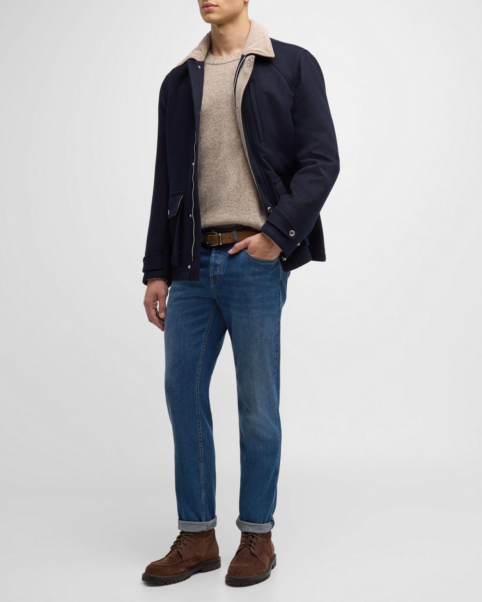 Men's Wool Blend Car Coat Product Image