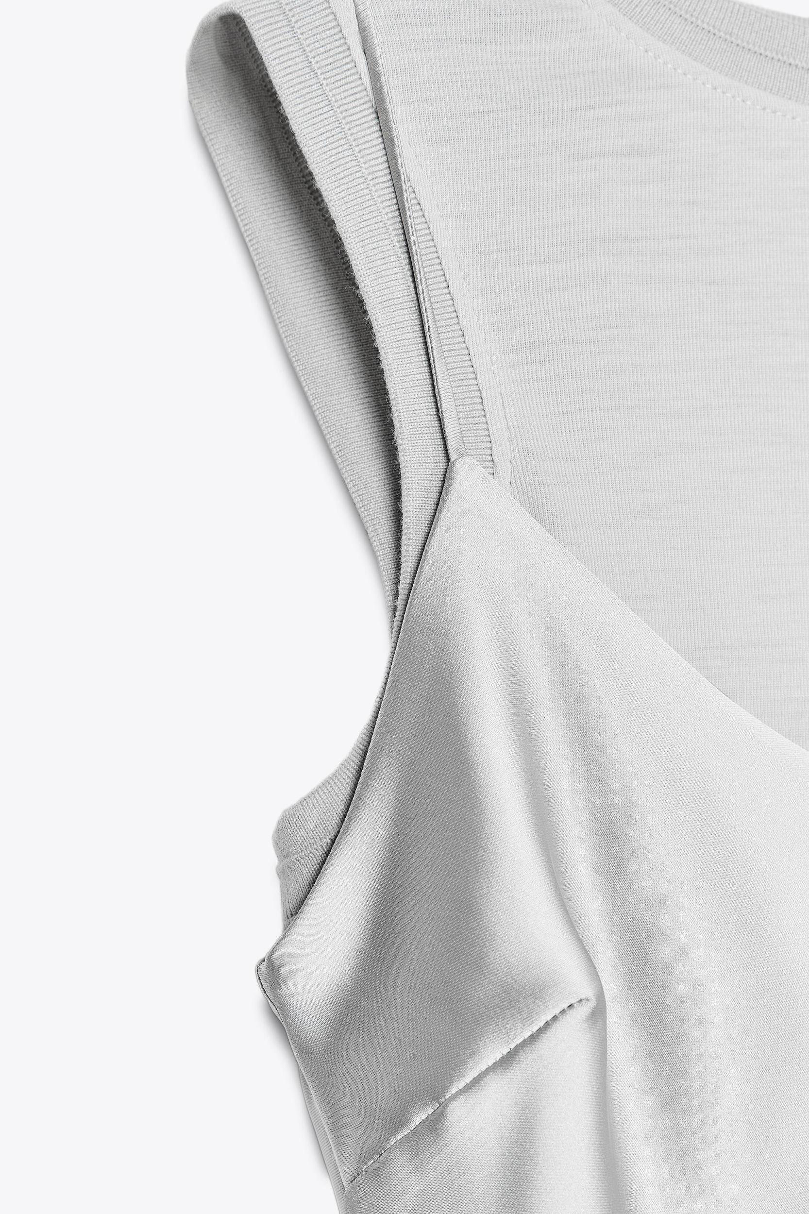 SATIN DRESS WITH WOOL Product Image