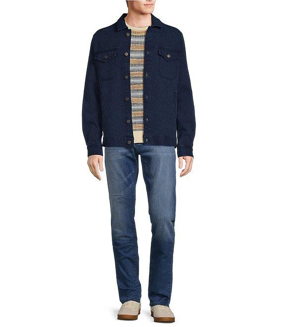 Rowm The Drifter Indigo Dyed Trucker Jacket Product Image