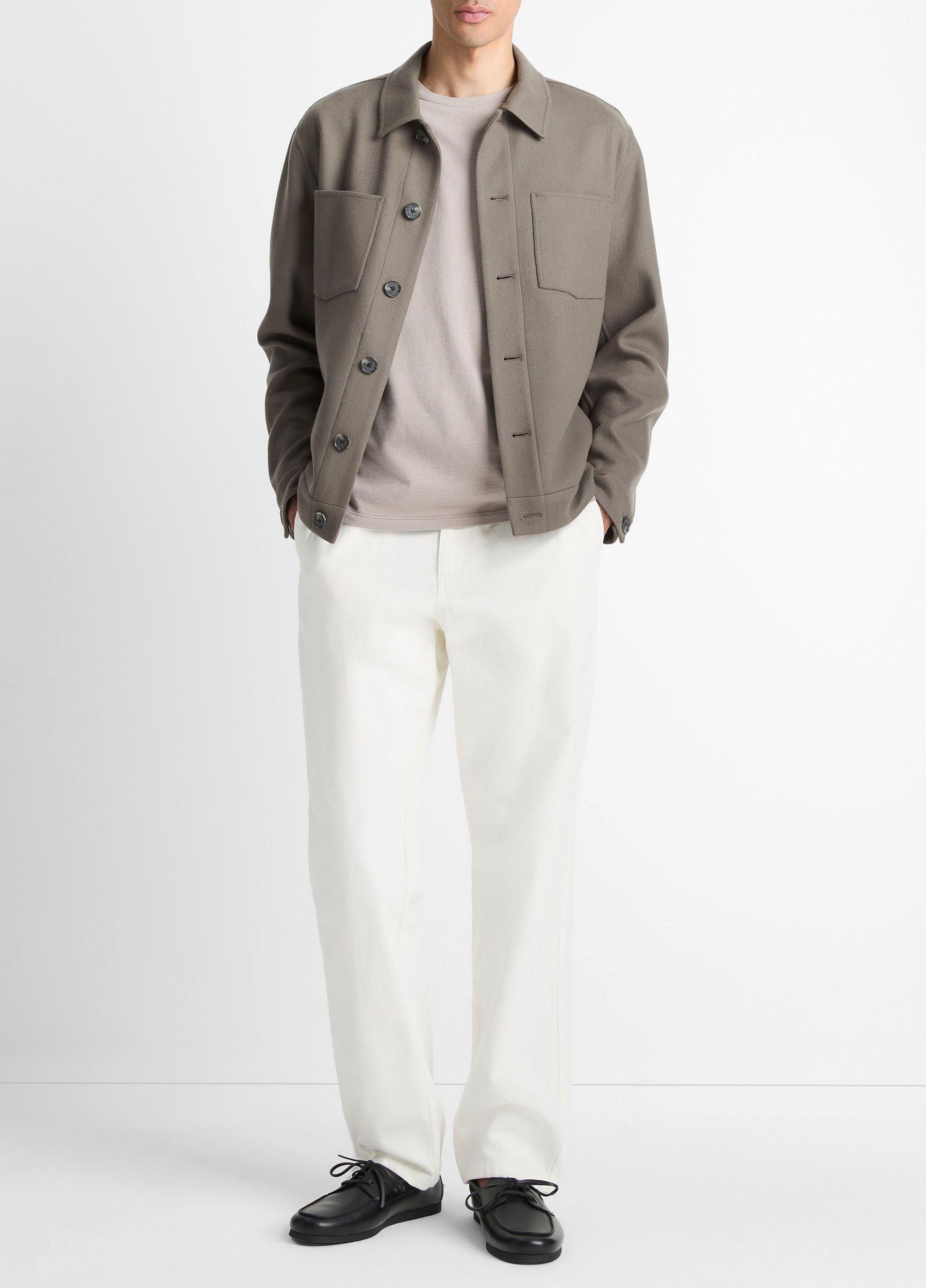 Italian Splittable Wool-Blend Shop Jacket Product Image