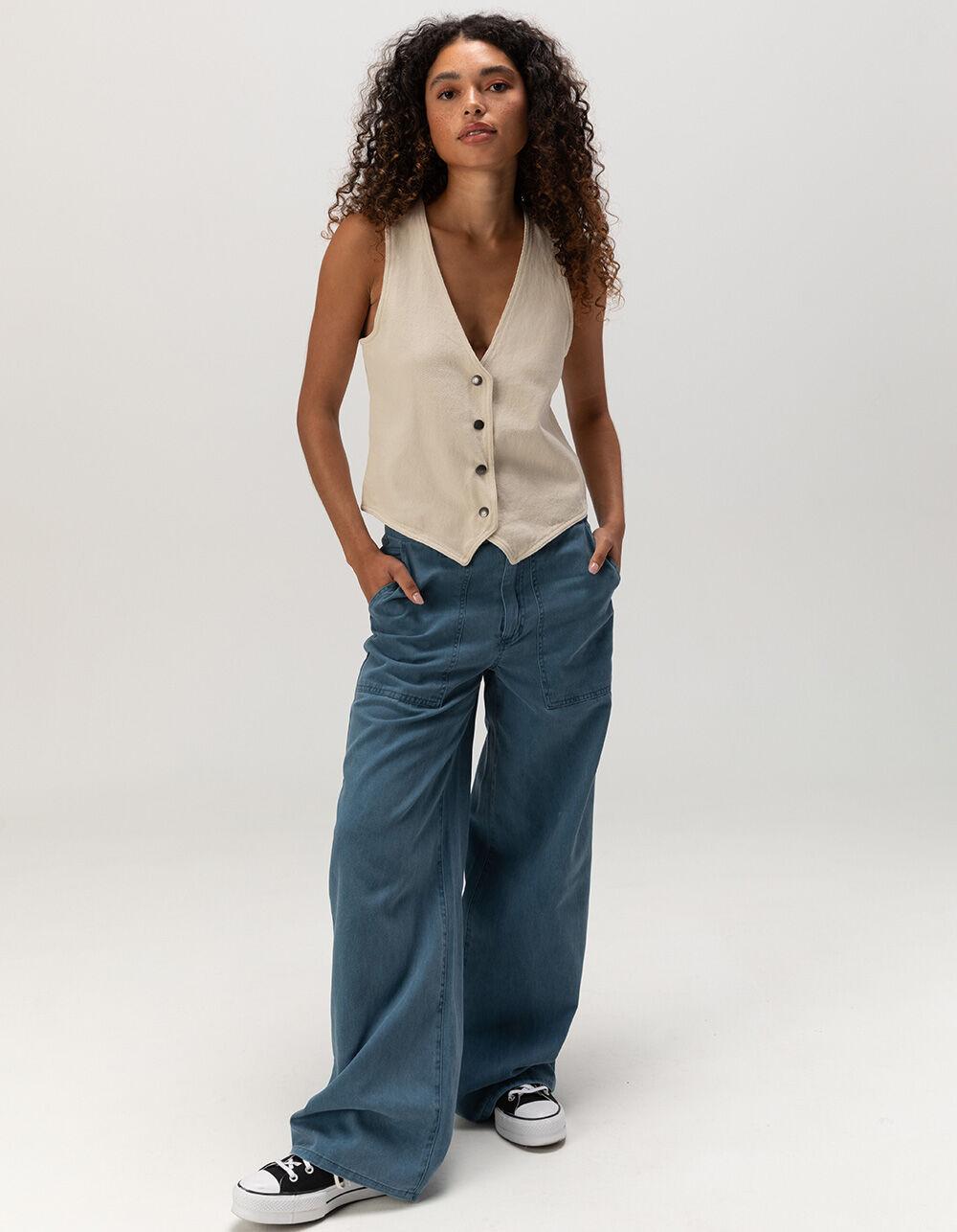 BRIXTON Vintage Womens Pants - BLUE Product Image