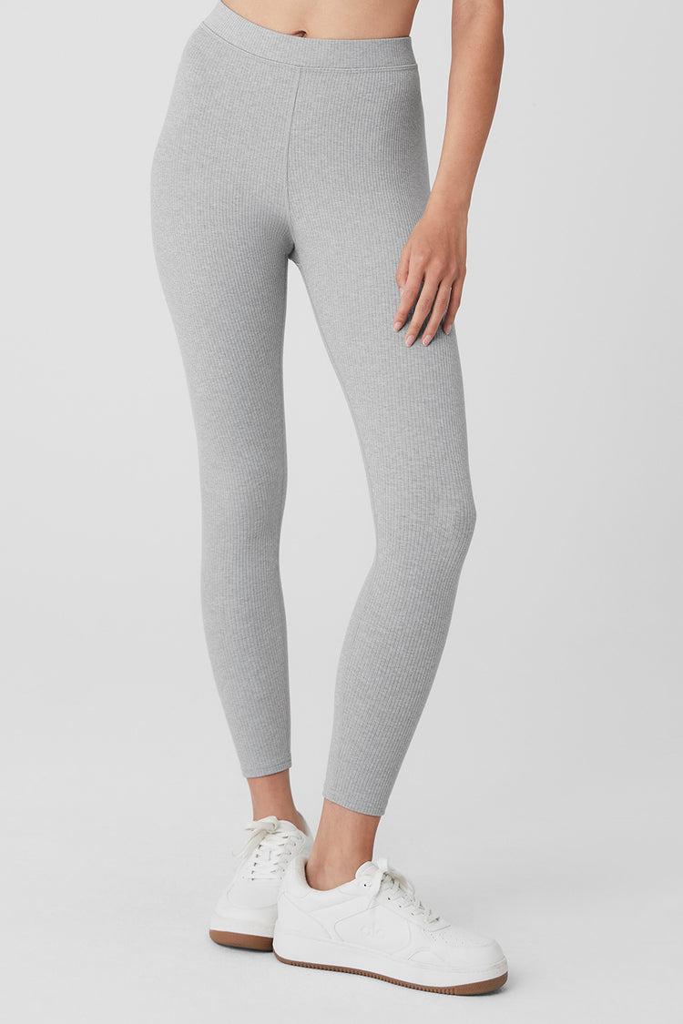 ALO | Ribbed High-Waist 7/8 Blissful Legging Product Image
