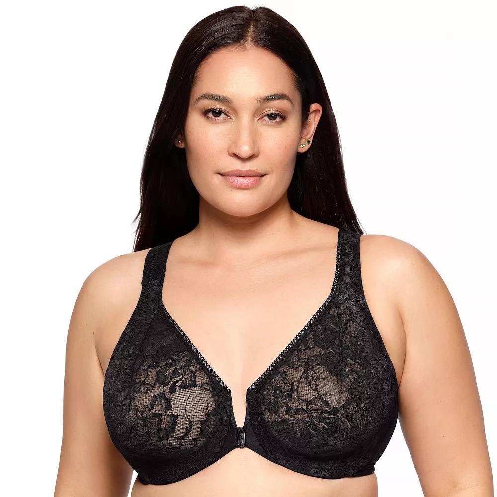 Glamorise Full-Figure Wonderwire Front Close Stretch Lace Bra 9246, Women's,  Product Image