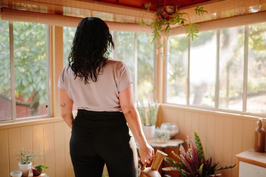 Dolman Top in Lavender Challis Product Image