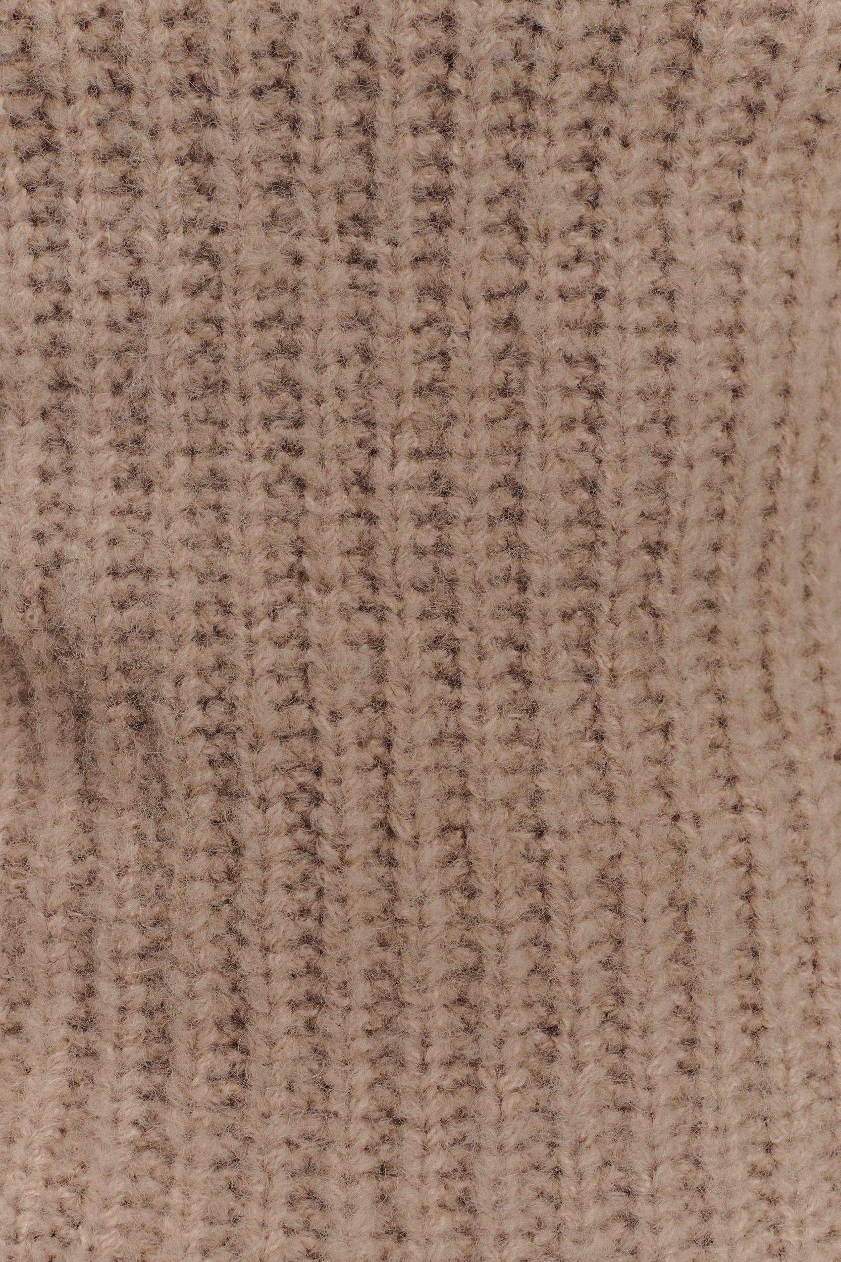 Candice Oversized Low Back Knit Jumper - Stone Marle Product Image