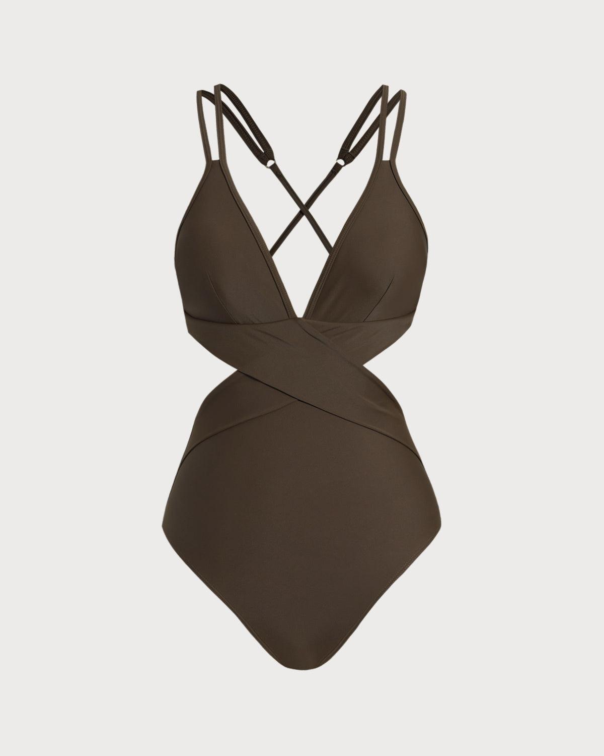 Coffee High Stretch Tankini Set Product Image