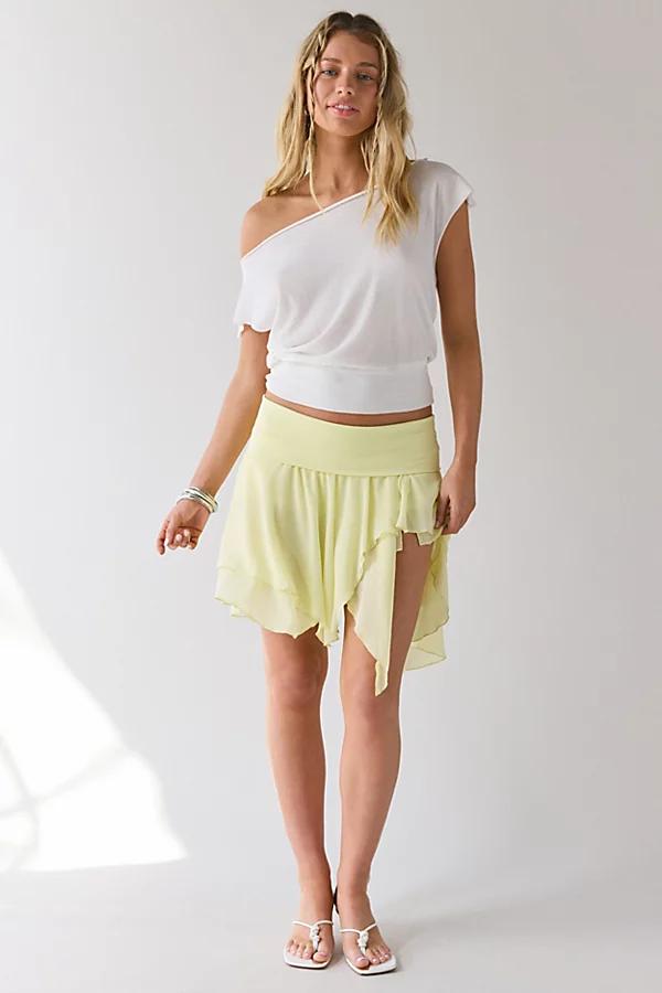 Kimchi Blue Finley Low-Rise Asymmetrical Hanky Hem Midi Skirt Womens at Urban Outfitters Product Image