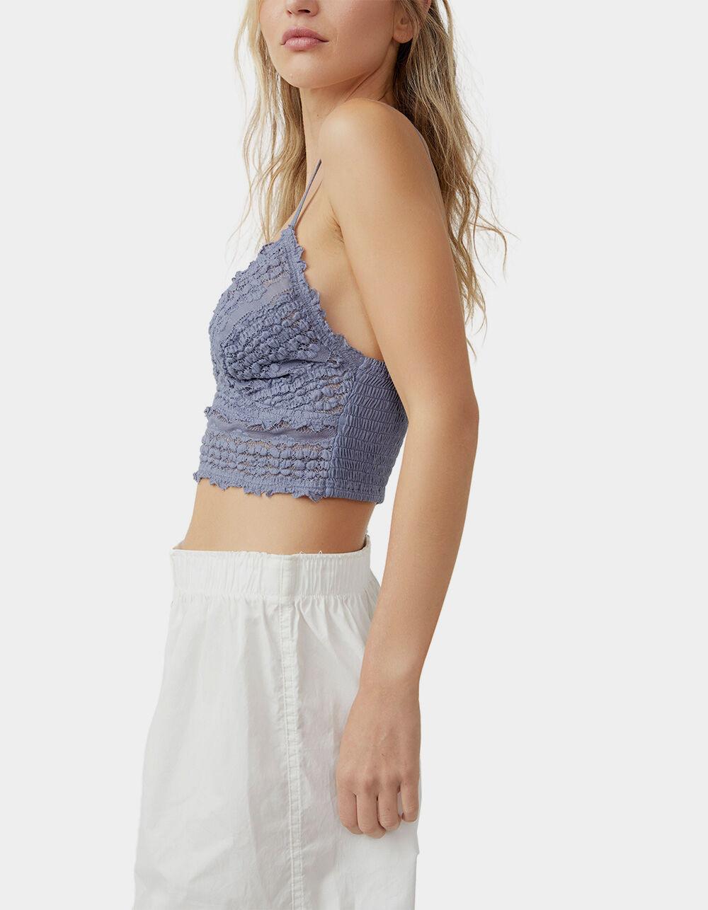 FREE PEOPLE Amina Womens Bralette Tank Top - BLUE Product Image
