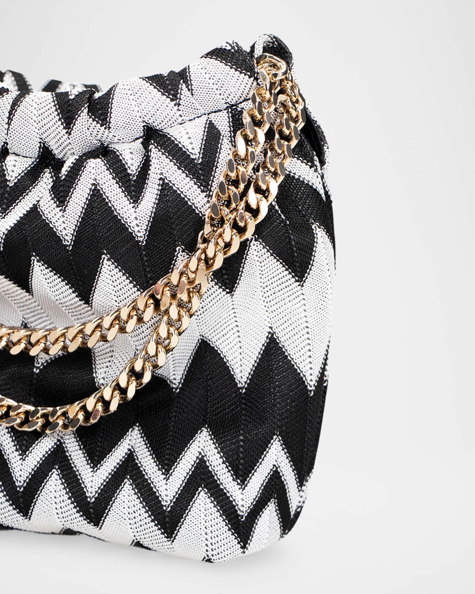 Chevron Drawstring Chain Shoulder Bag Product Image