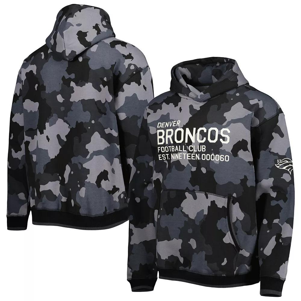 Men's The Wild Collective Black Denver Broncos Camo Pullover Hoodie,  Product Image