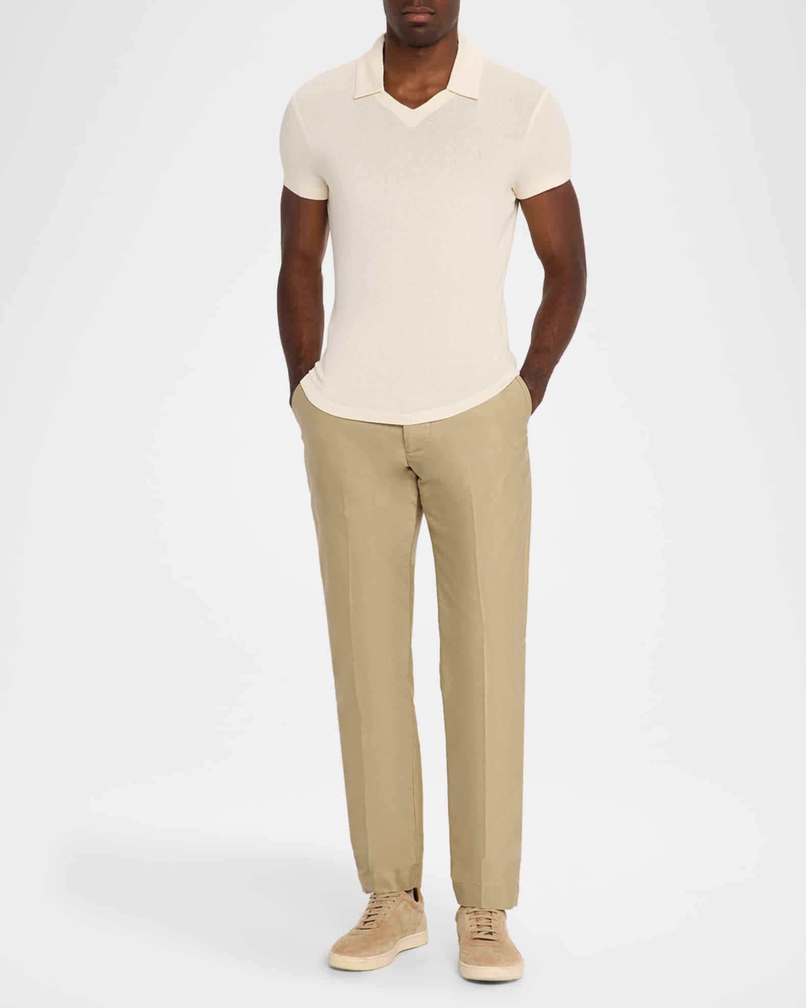 Men's Slim Fit Johnny Collar Polo Shirt Product Image