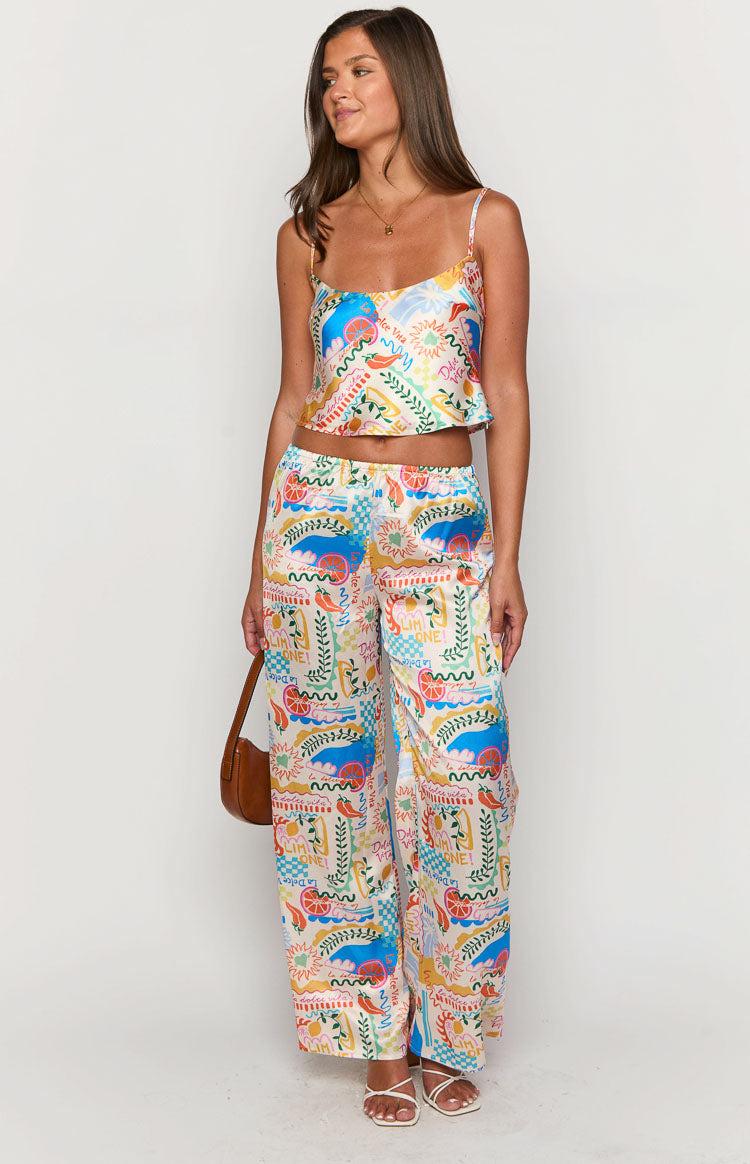 Bridget Dolce Print Pants Product Image