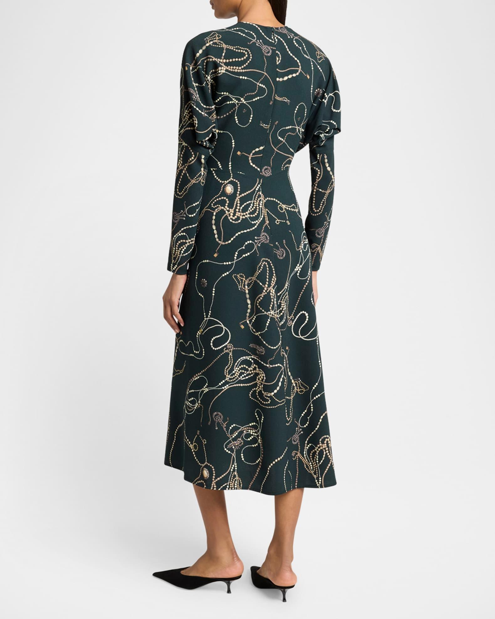 Long Dolman-Sleeve Midi Dress Product Image