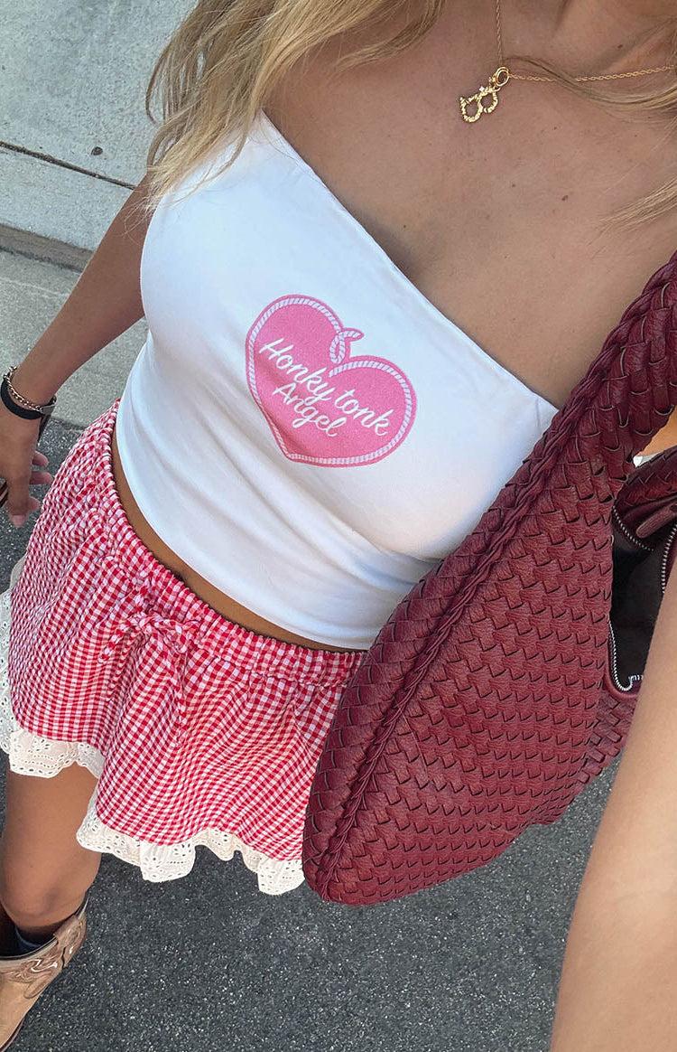 Honky Tonk White Tube Top Product Image