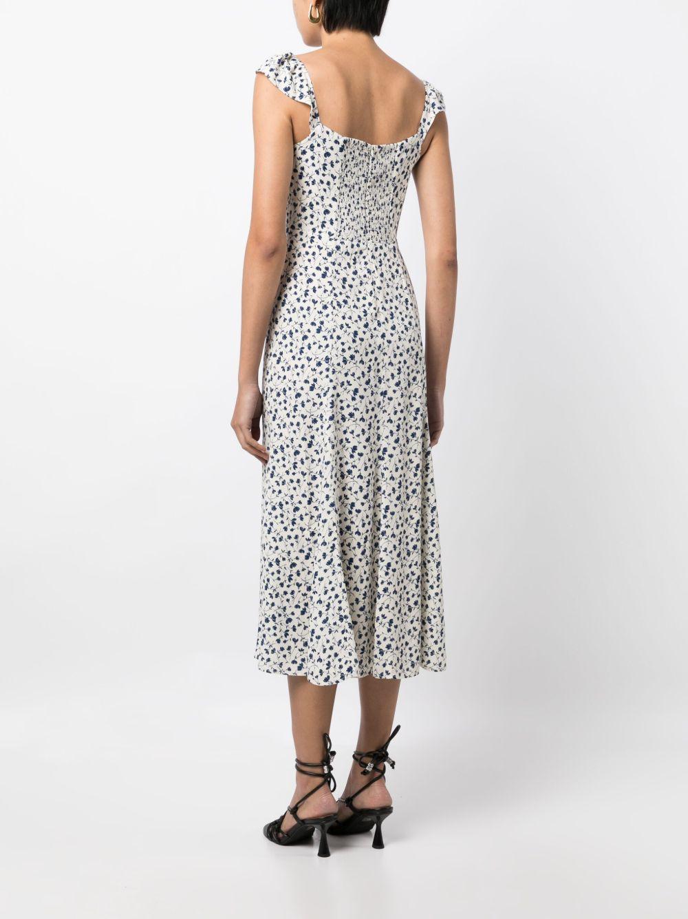 graphic-print scoop-neck dress Product Image