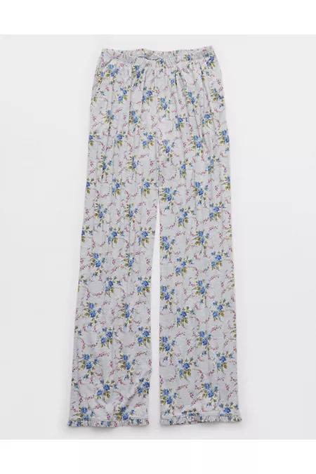 Aerie Real SoftÂ® Ruffle Trouser PJ Pant Women's Product Image