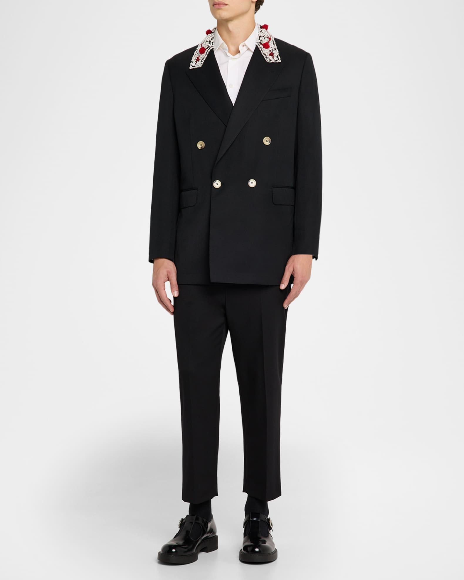 Men's Turbo-Embellished Double-Breasted Dinner Jacket Product Image