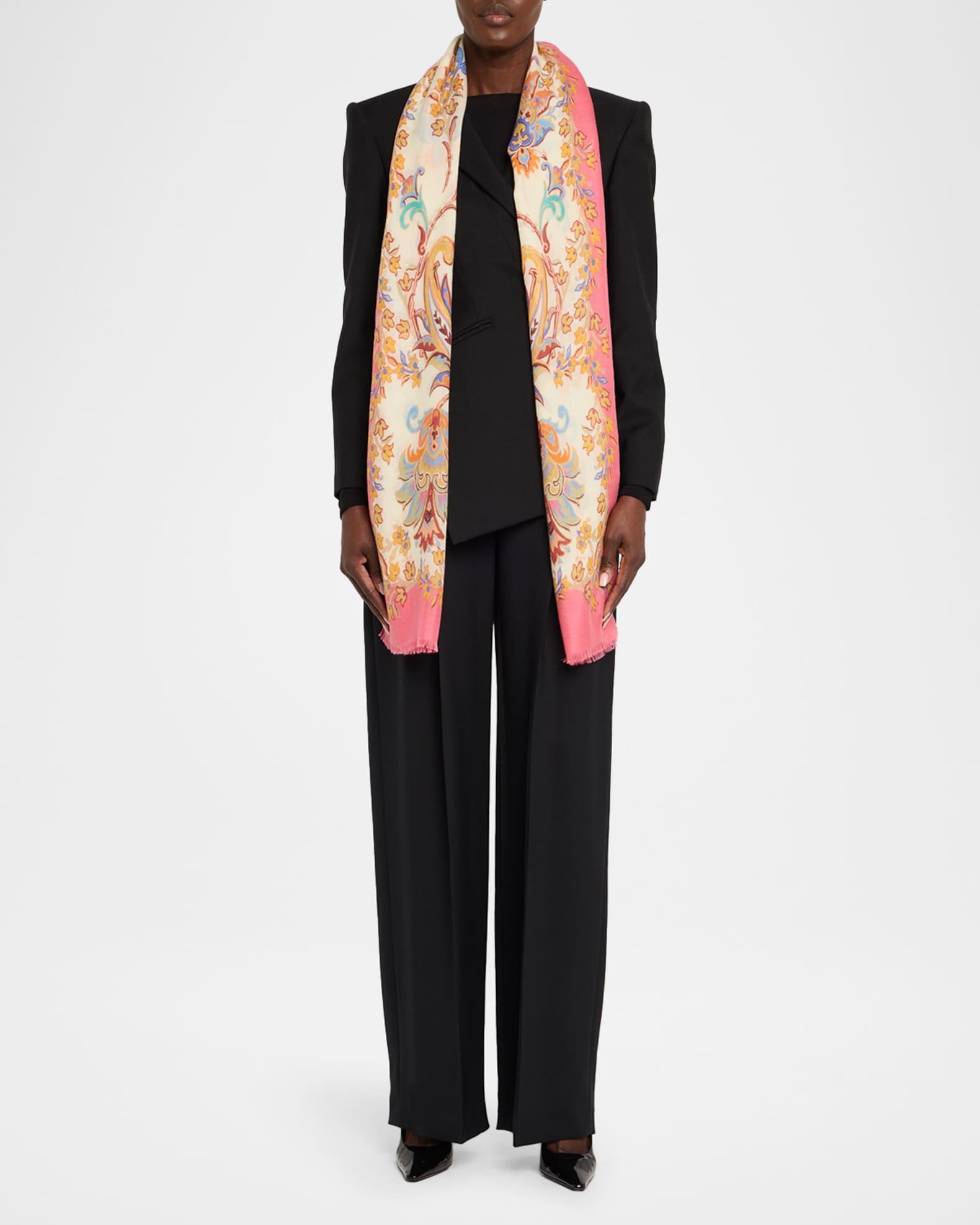 Paisley Cashmere-Silk Scarf Product Image