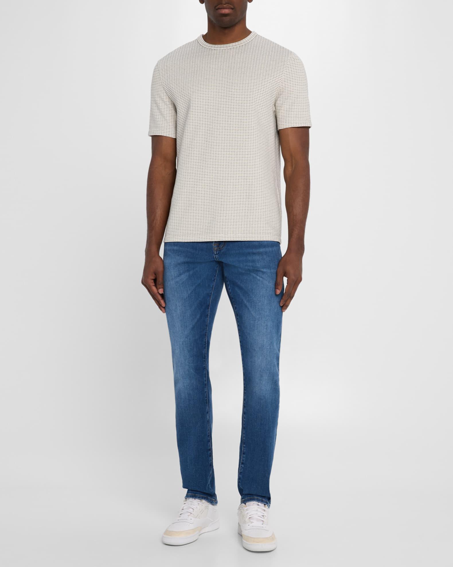 Men's Jacquard Striped T-Shirt Product Image