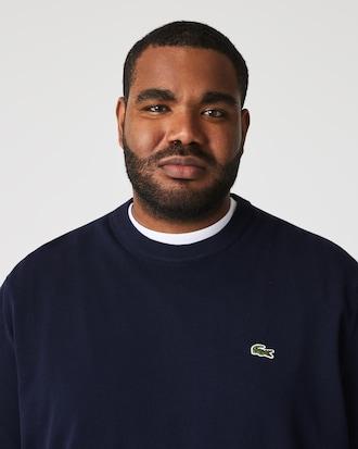 Monochrome Crew Neck Cotton Sweater Product Image