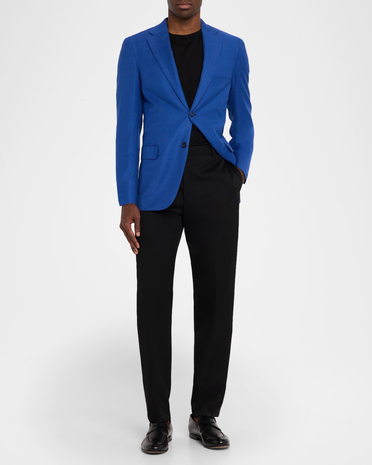 Men's Wool Tailored-Fit Single-Breasted Blazer Product Image