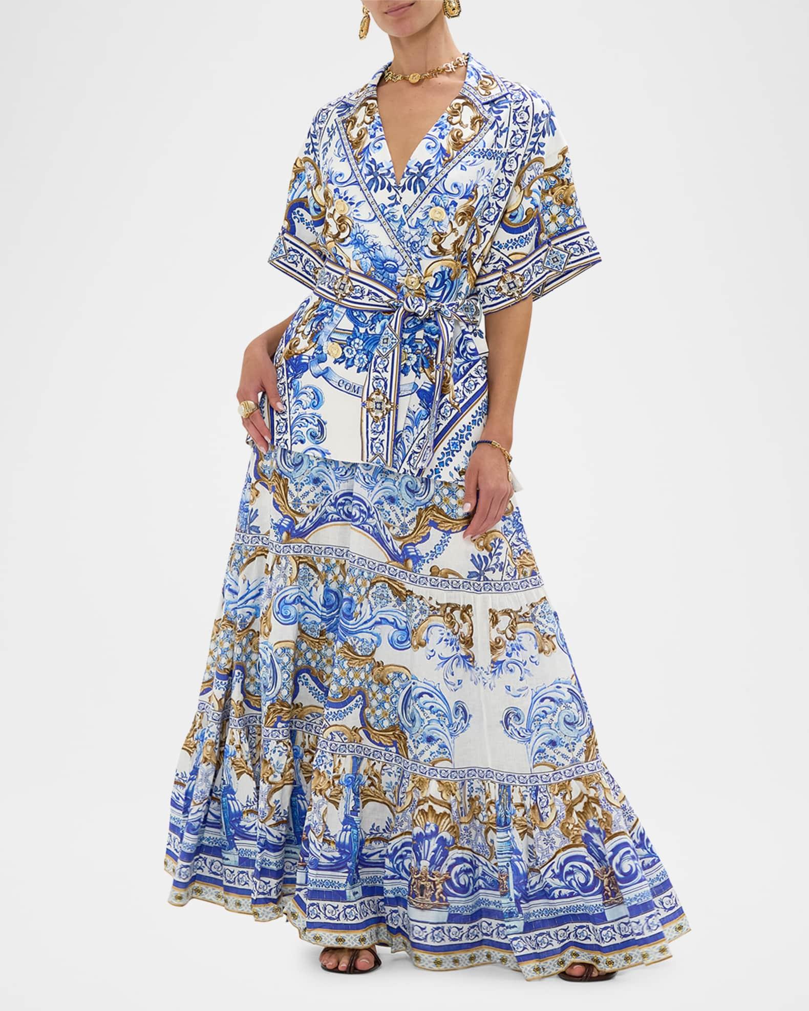 Azul Adventures Double-Breasted Short Jacket Product Image