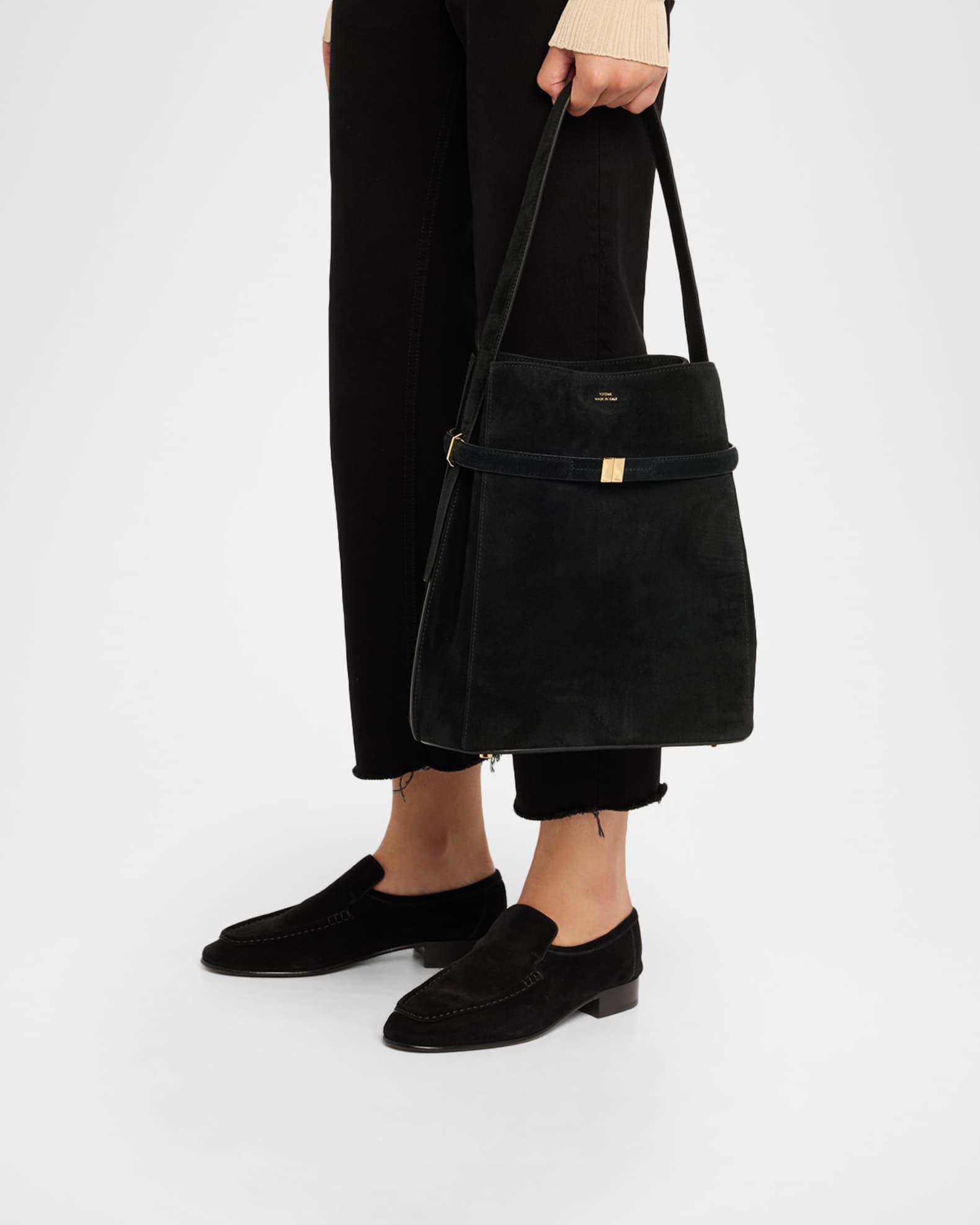 Belted Suede Bucket Bag Product Image