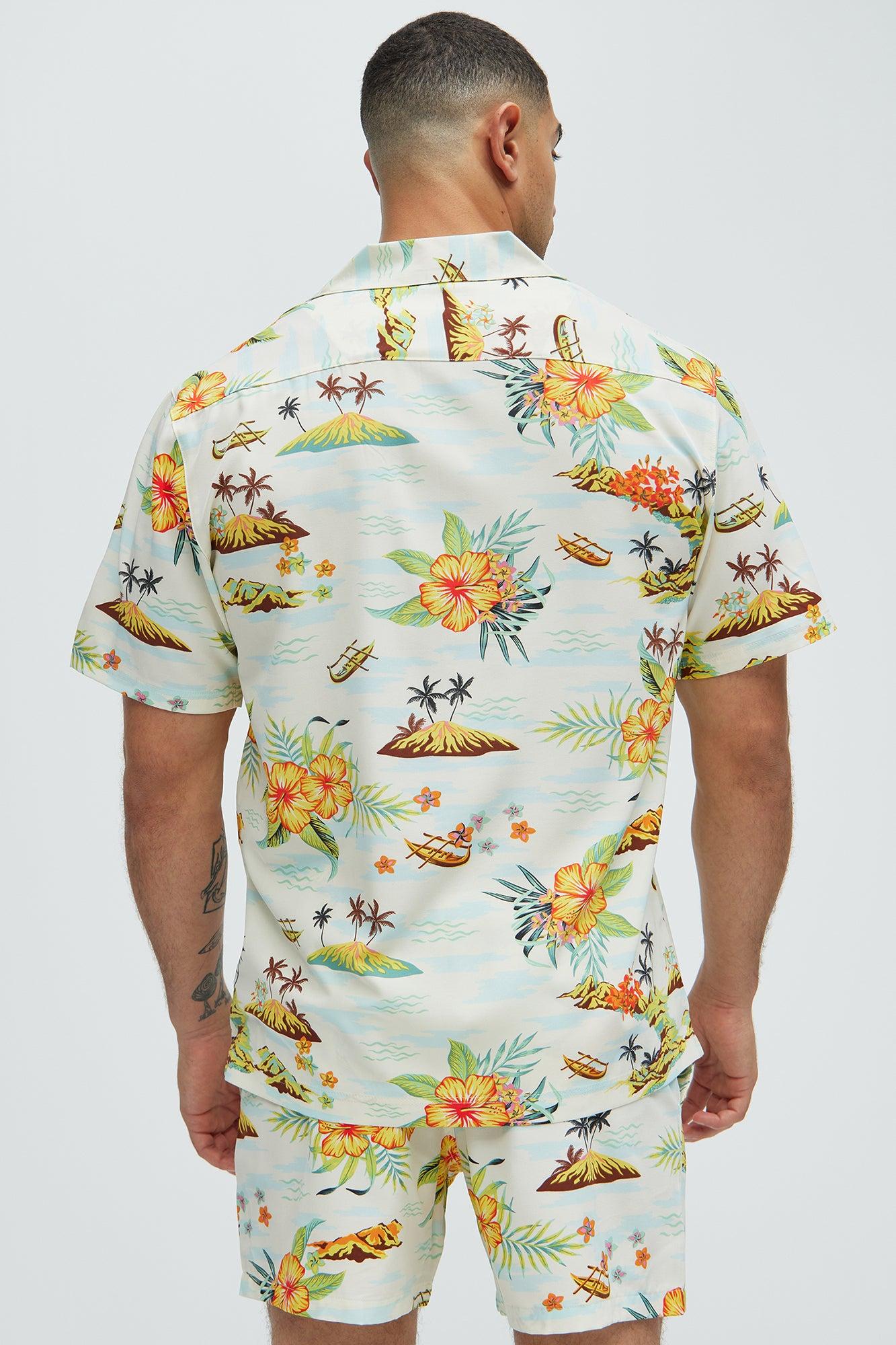 Floral Coast Shirt - Off  White/combo Product Image