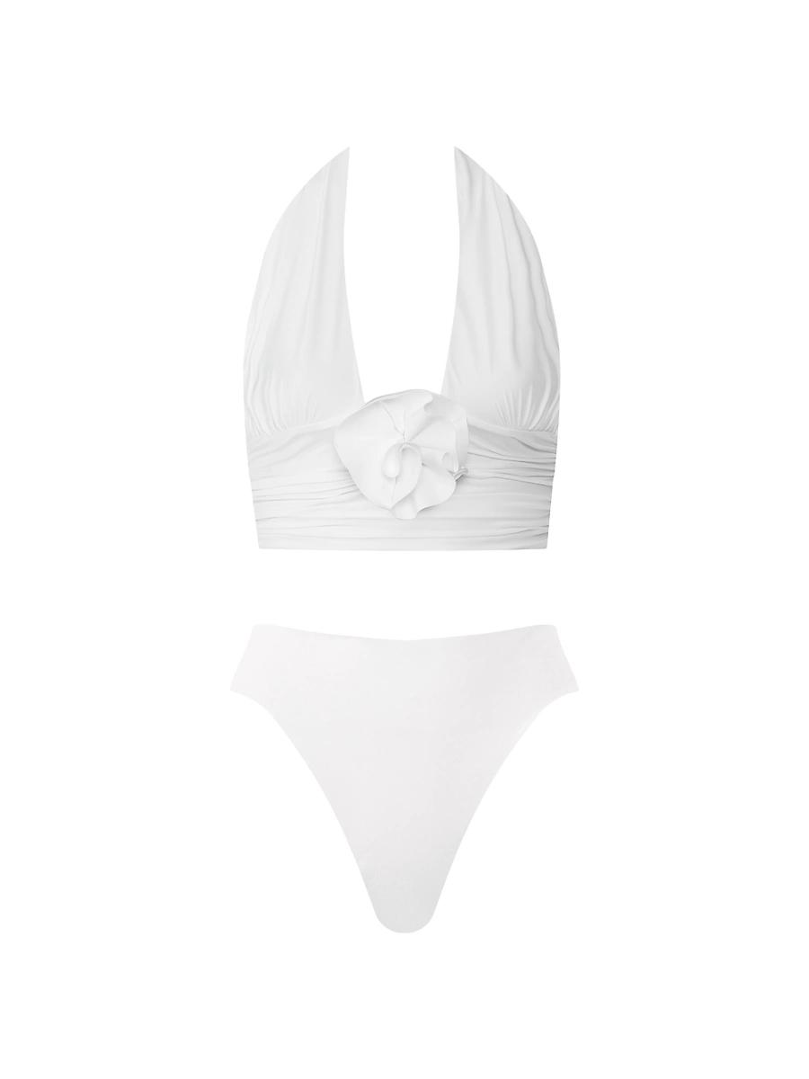 Womens Vives Ruched Halter Bikini Product Image