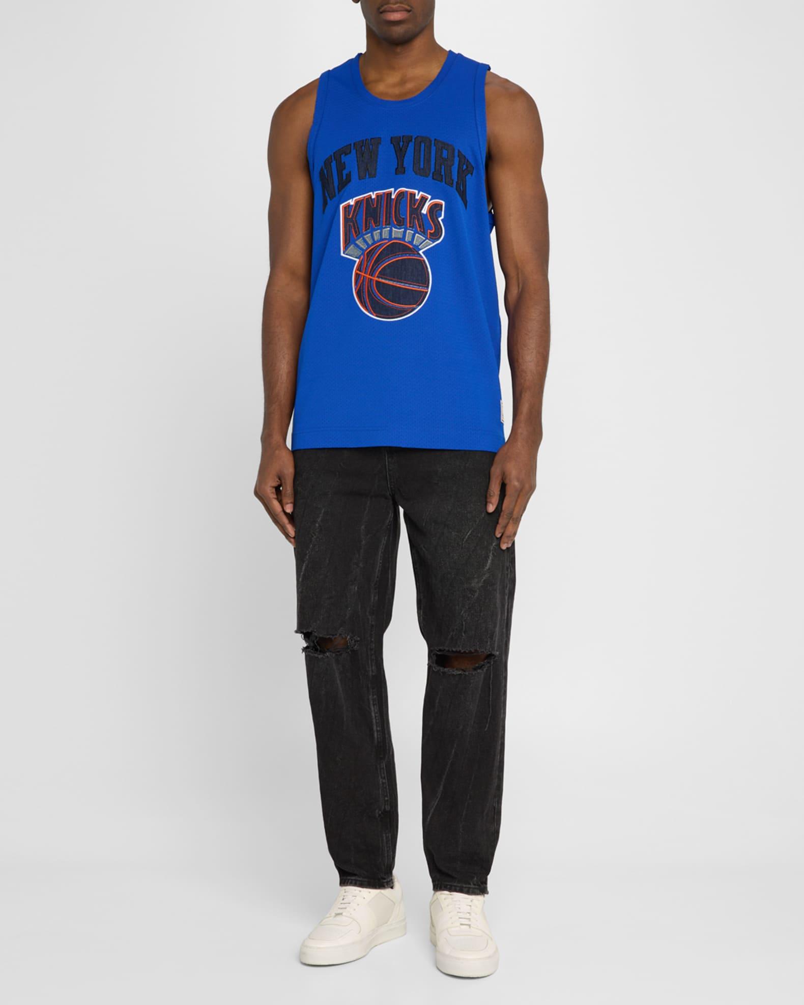 Men's NY Knicks Mesh Jersey Tank Top Product Image