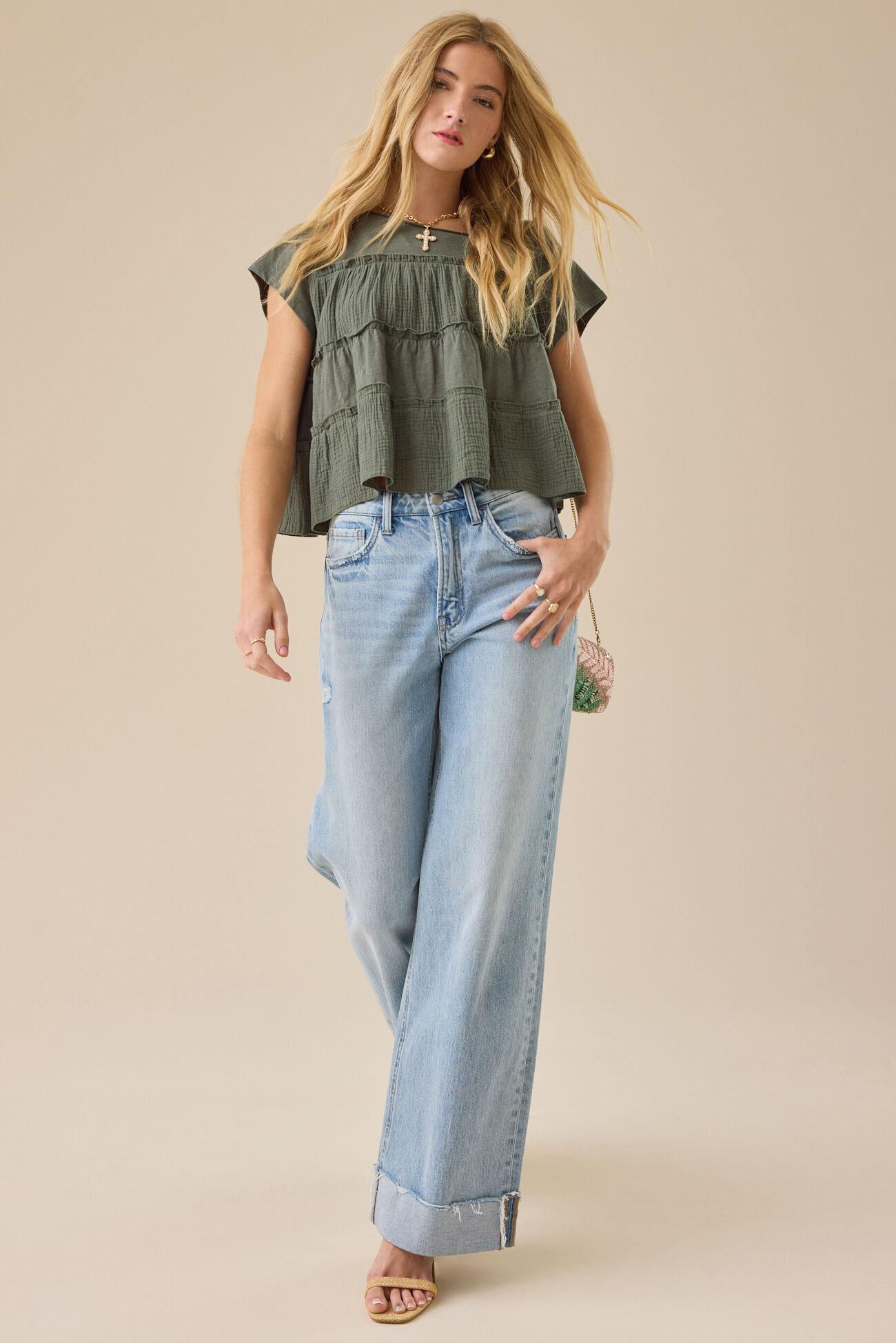 Rebecca Tiered Babydoll Top Product Image