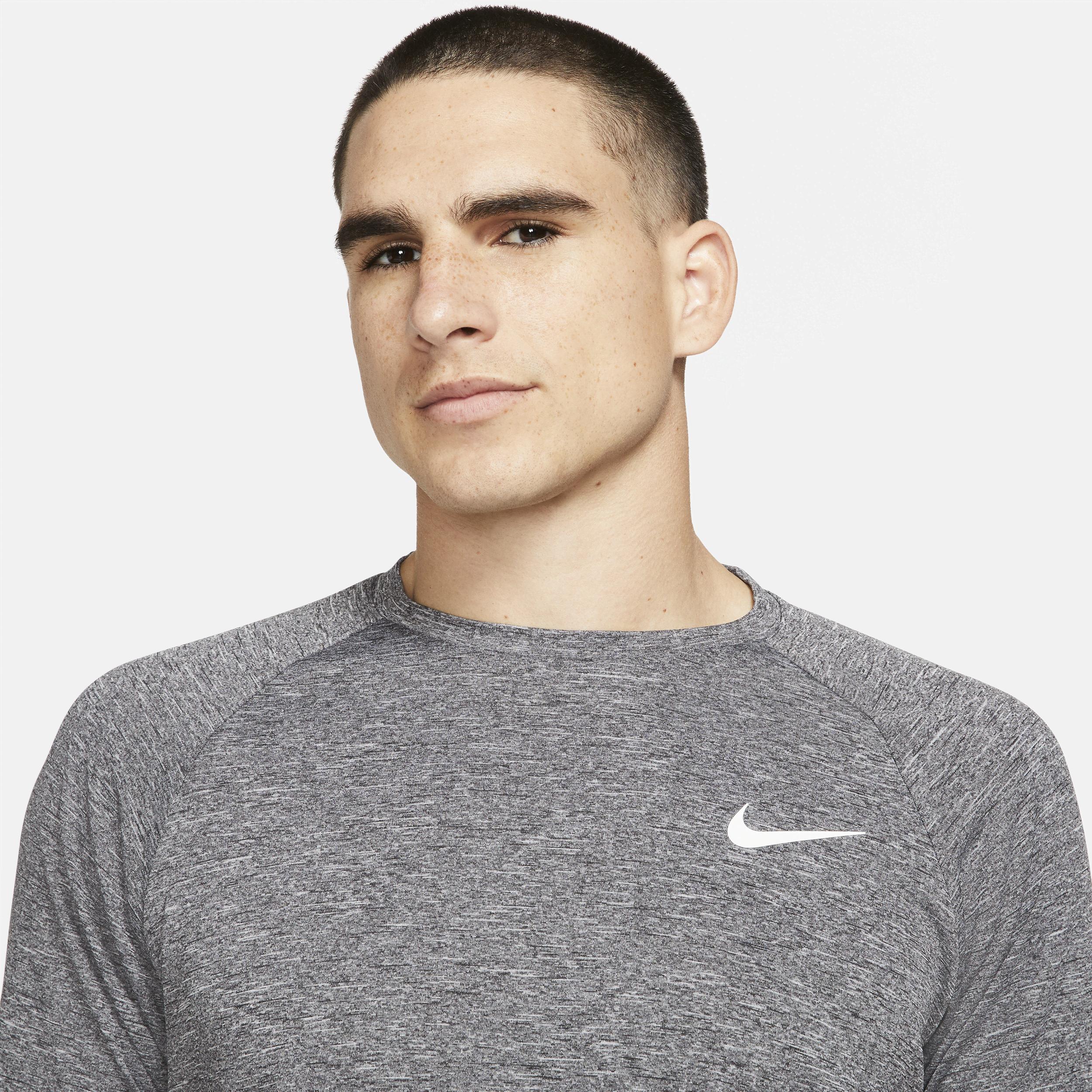 Nike Men's Heathered Long-Sleeve Hydroguard Swim Shirt Product Image