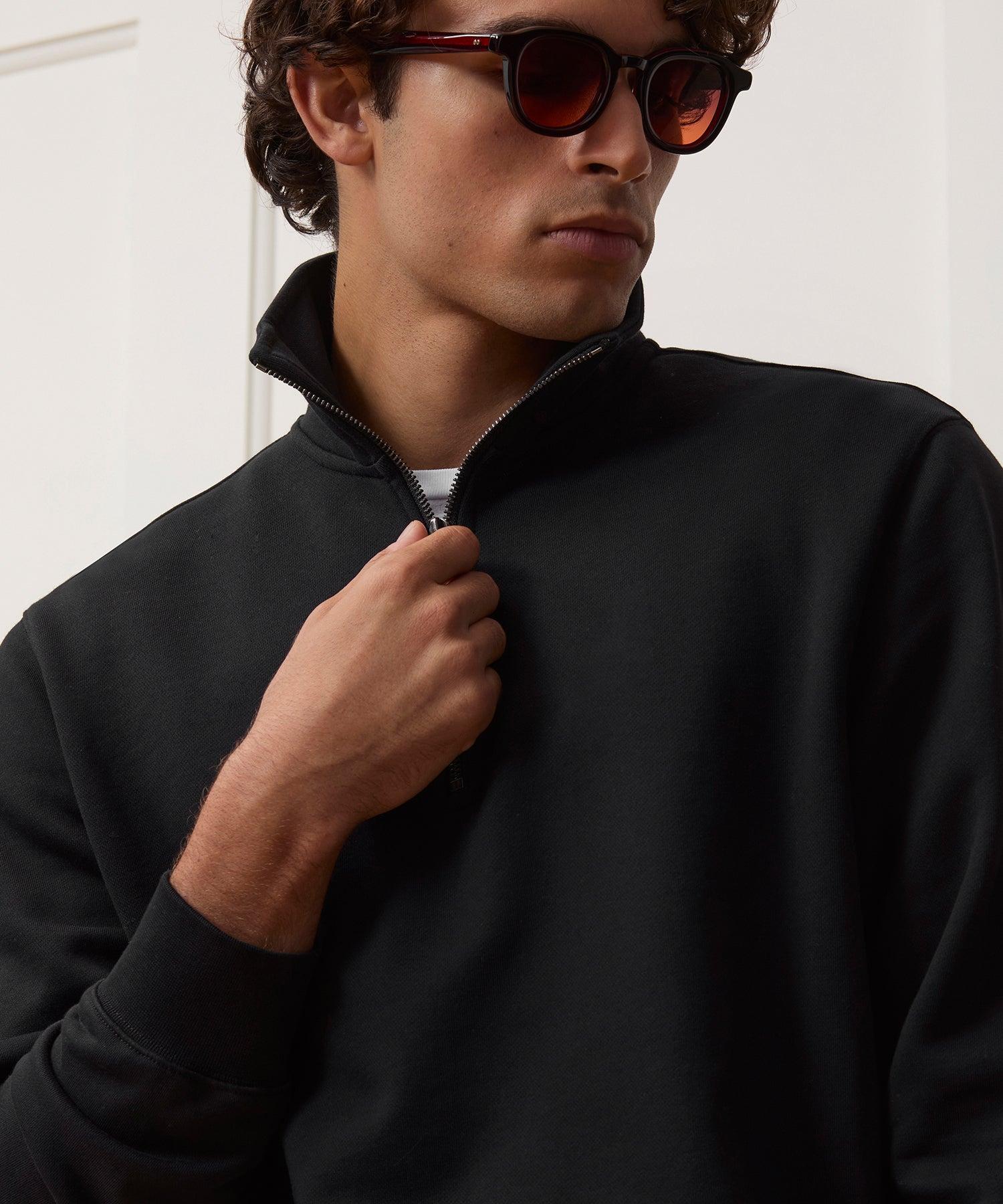 Portuguese Terry Quarter-Zip Sweatshirt Product Image