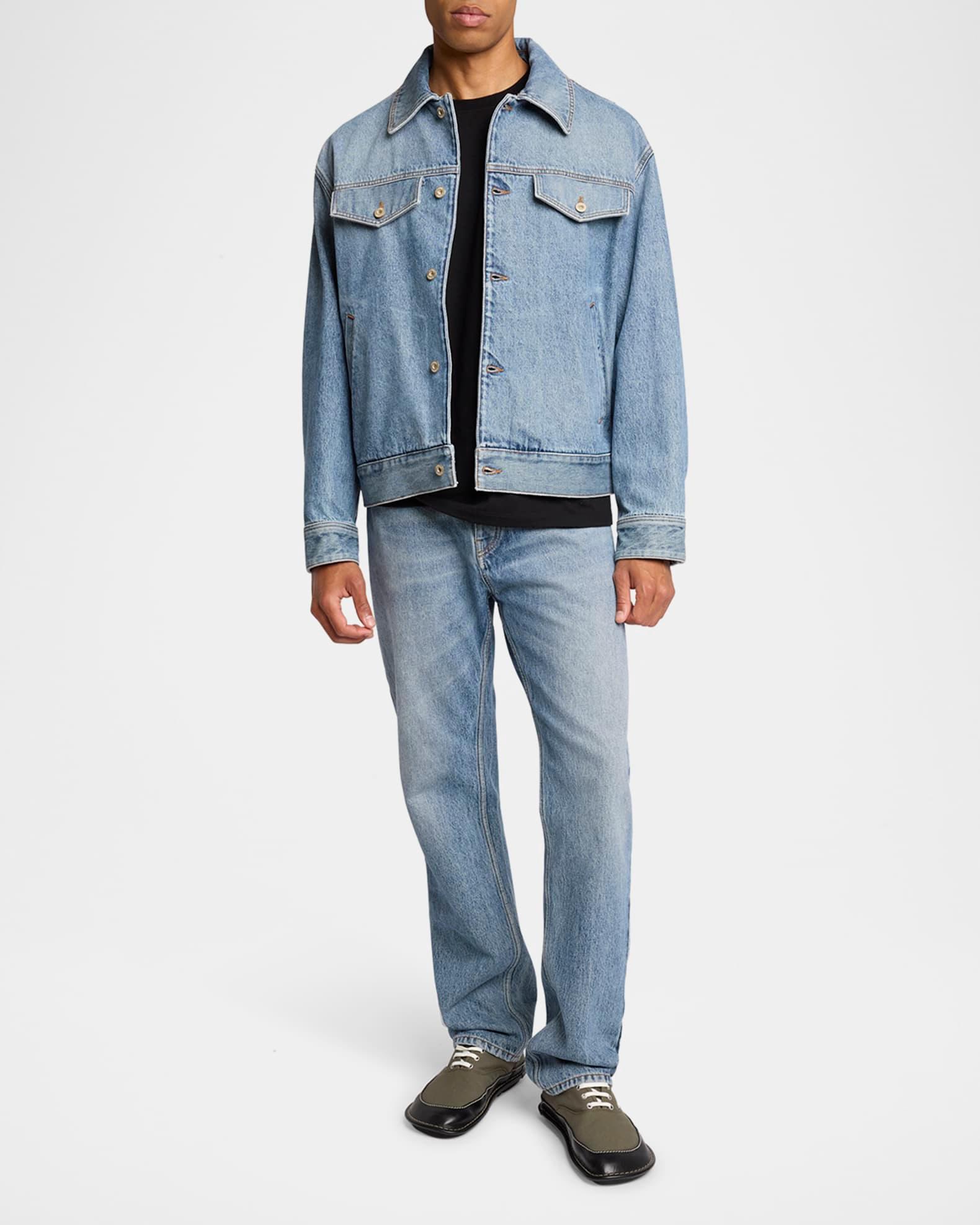 Men's Bay Canvas and Leather Low-Top Sneakers Product Image