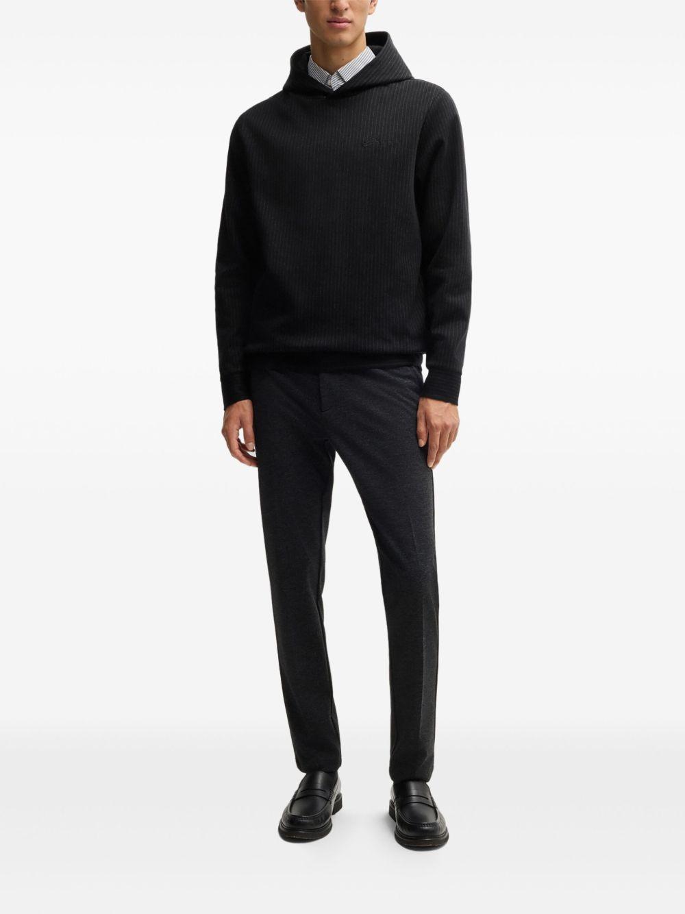 pinstriped hoodie Product Image