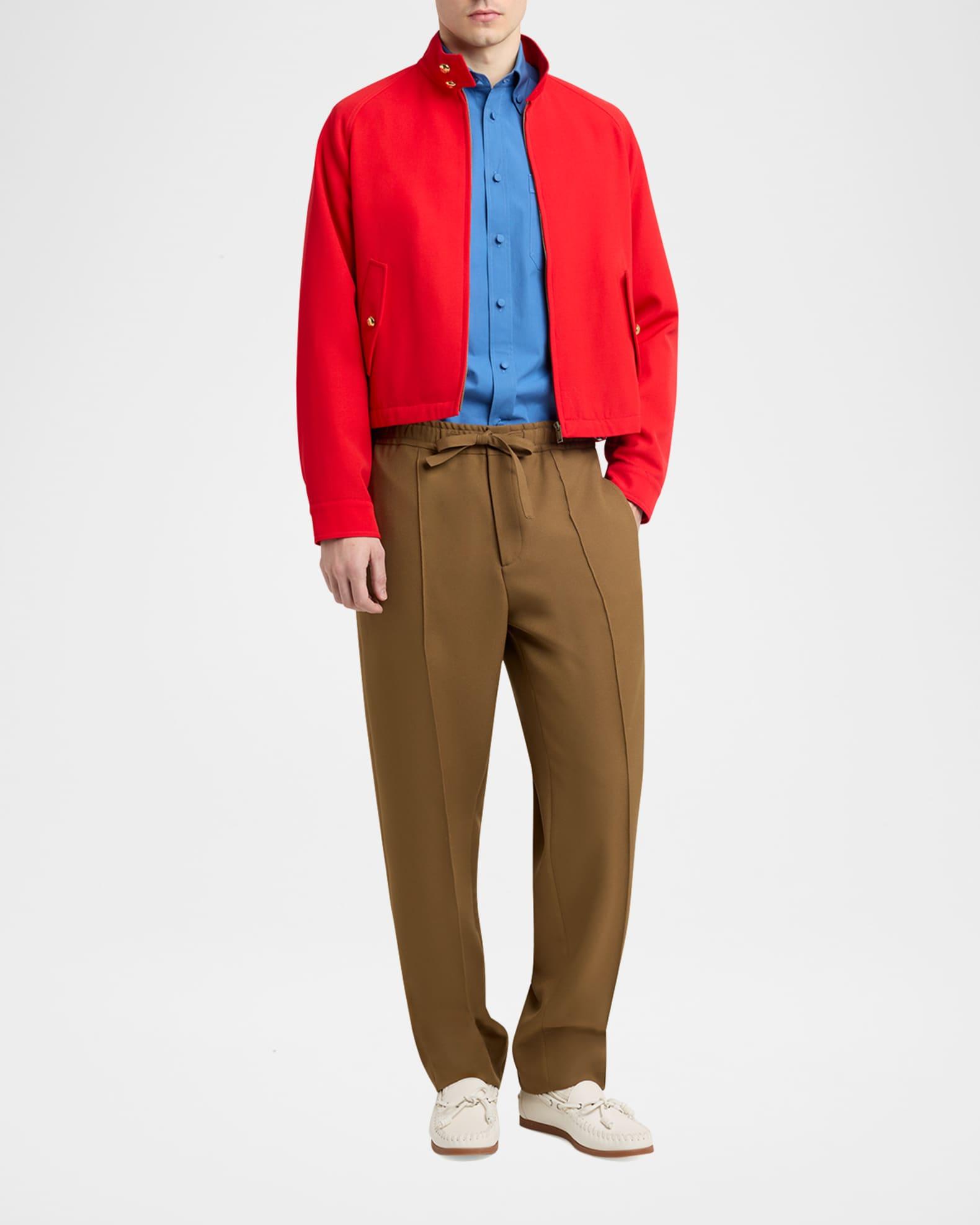 Men's Pintuck-Front Drawstring Pants Product Image