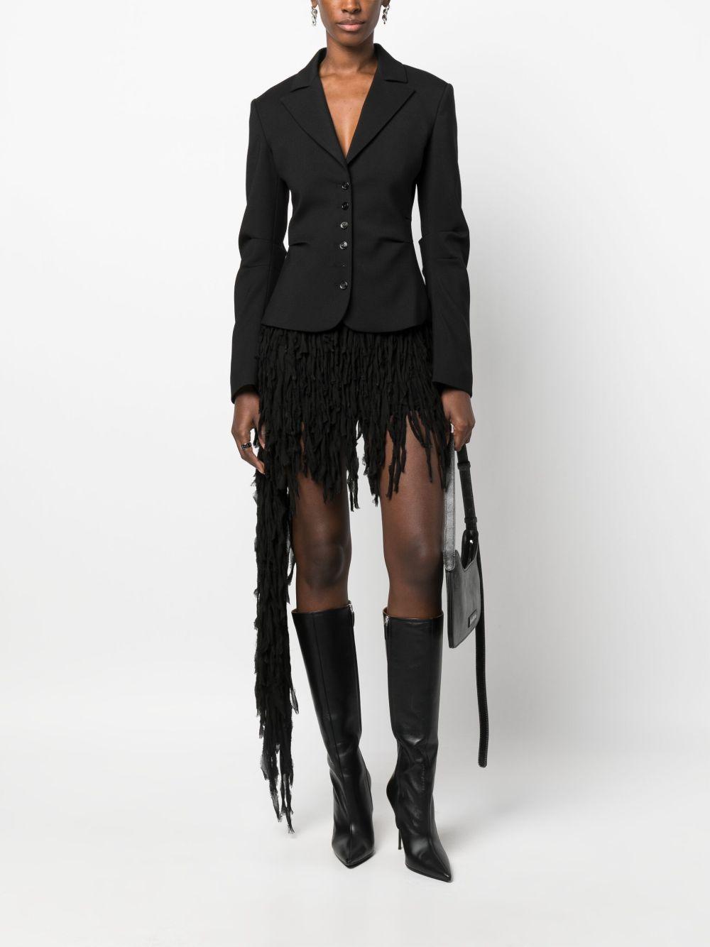 fringed asymmetric miniskirt Product Image