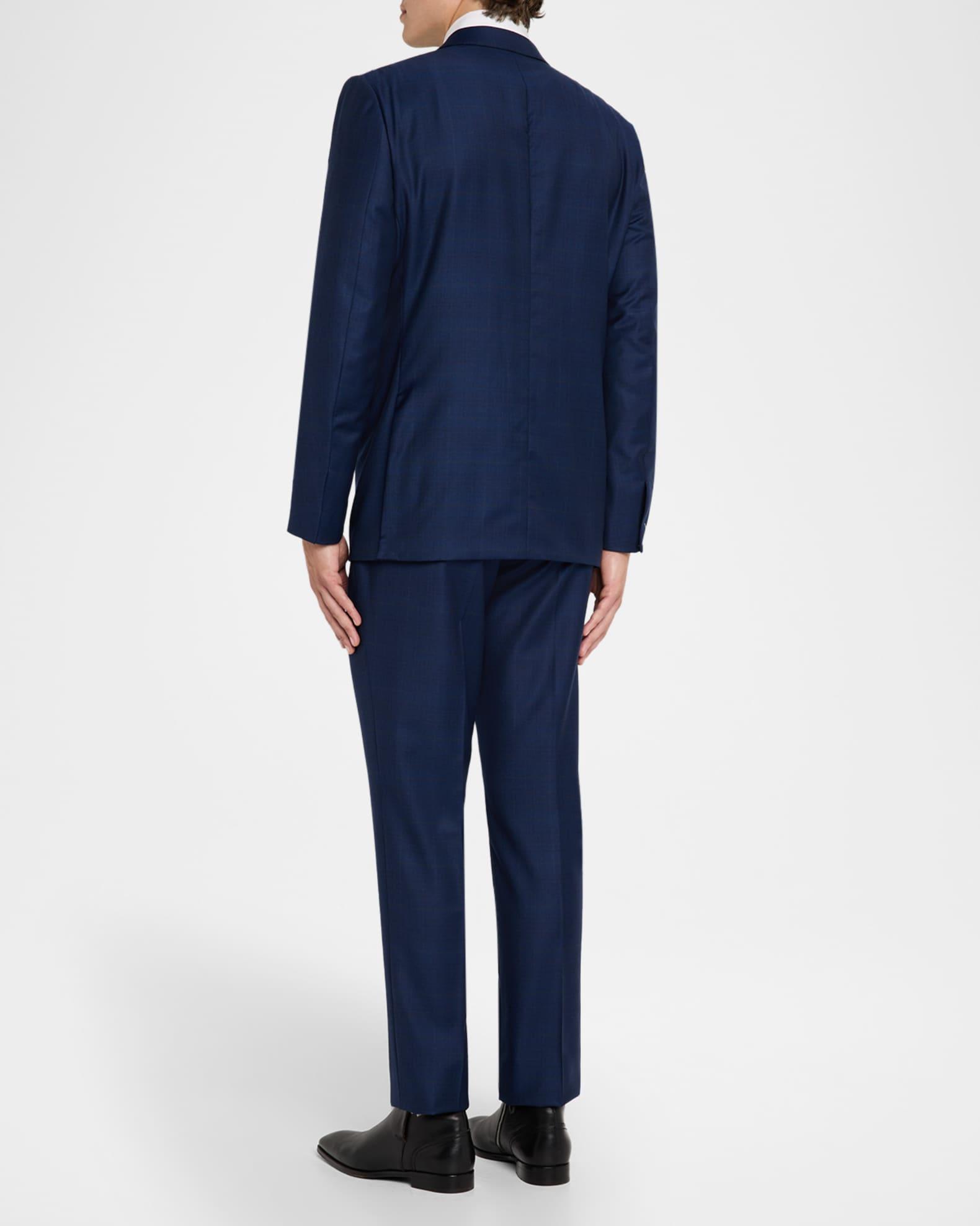 Men's Trofeo Wool Woven Plaid Two-Piece Suit Product Image