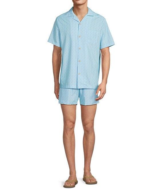 Caribbean Mini Flamingo Teal Cabana Woven Top Product Image