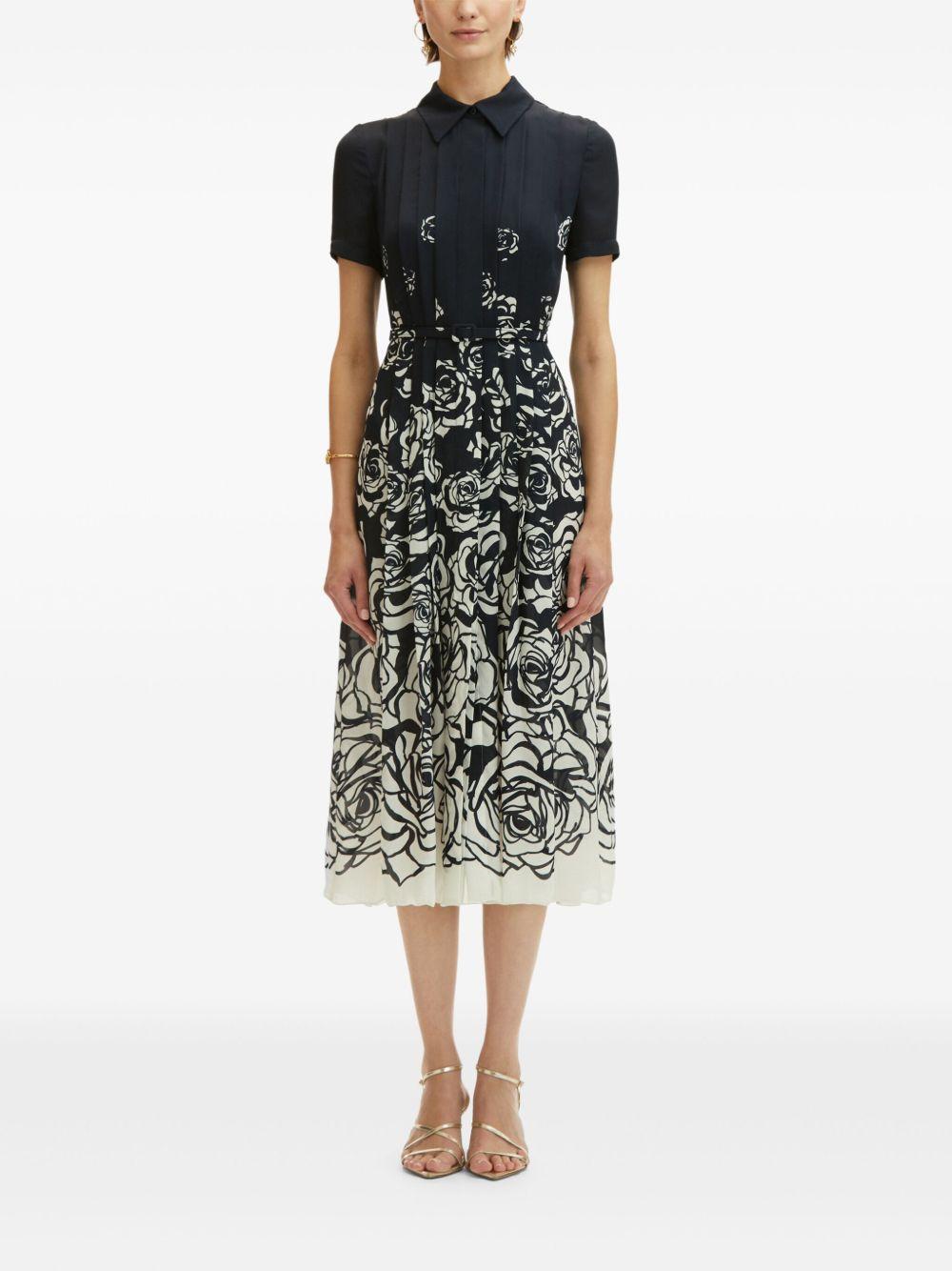 rose-print midi dress Product Image