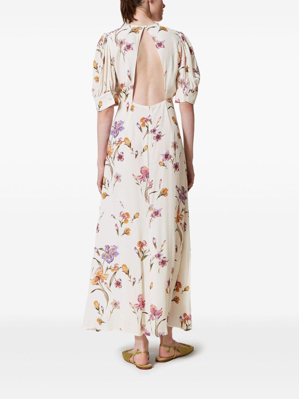 floral-print crepe dress Product Image