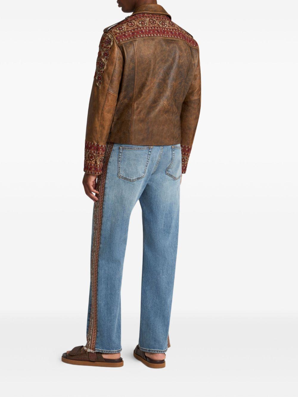 leather biker jacket Product Image