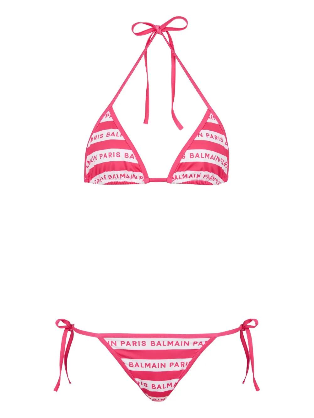 logo-print bikini set Product Image