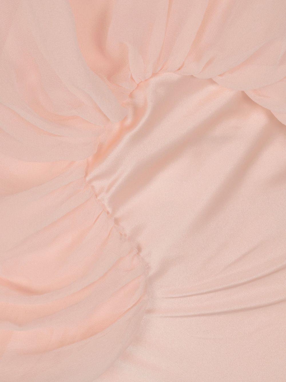 draped silk dress Product Image