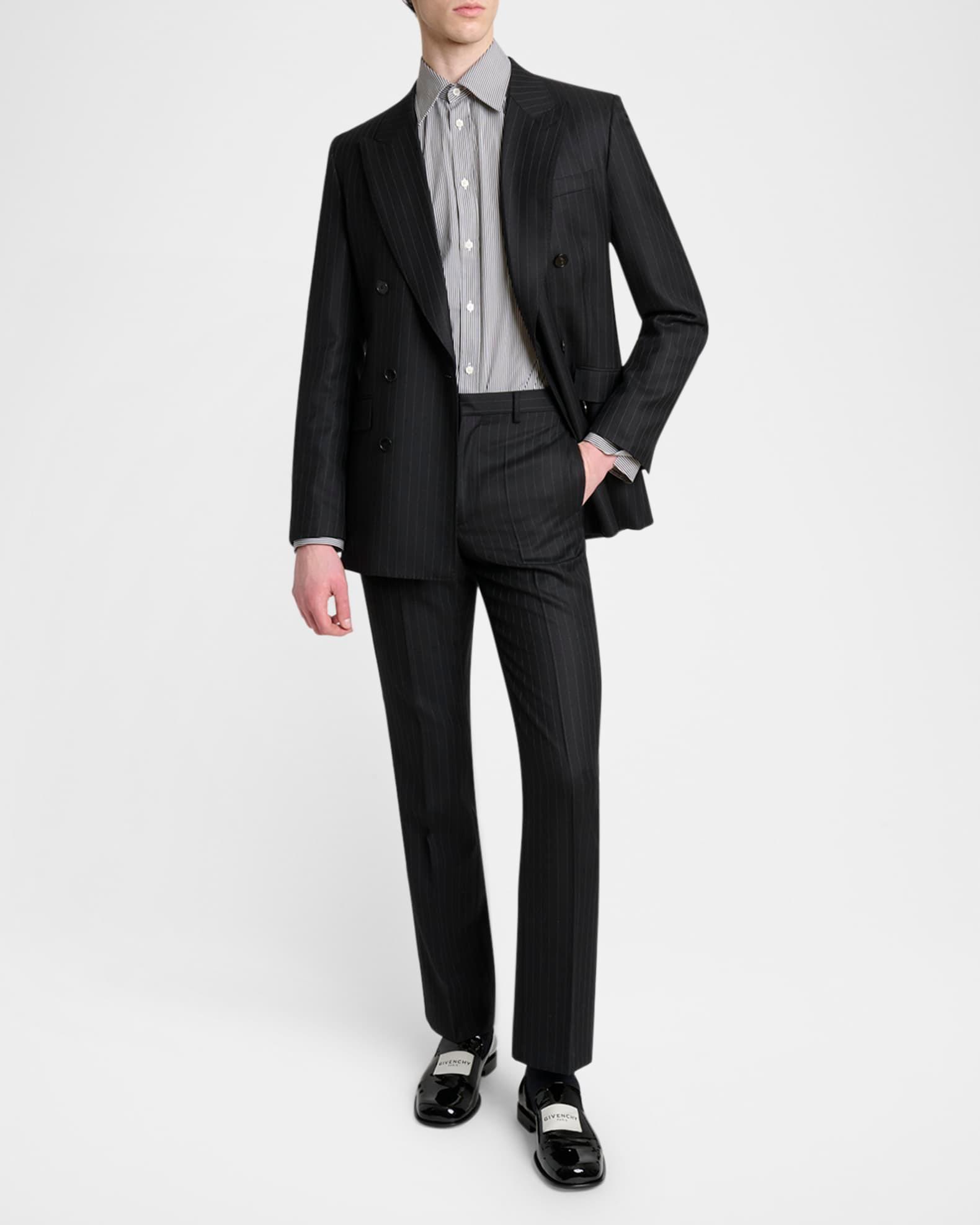 Men's Pinstripe Poplin Dress Shirt Product Image