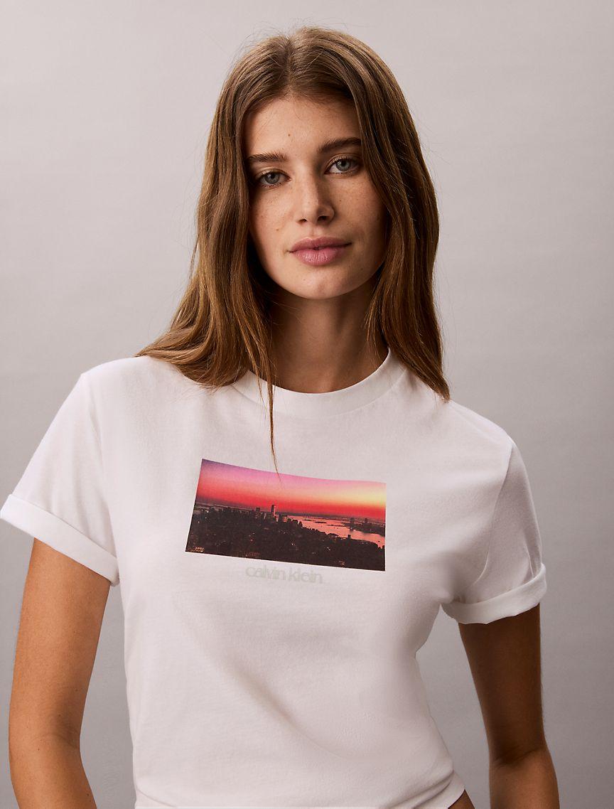 City Sunset Logo Graphic Classic T-Shirt Product Image