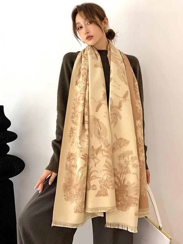 Imitation Cashmere Shawl Printed Warm Scarf Product Image