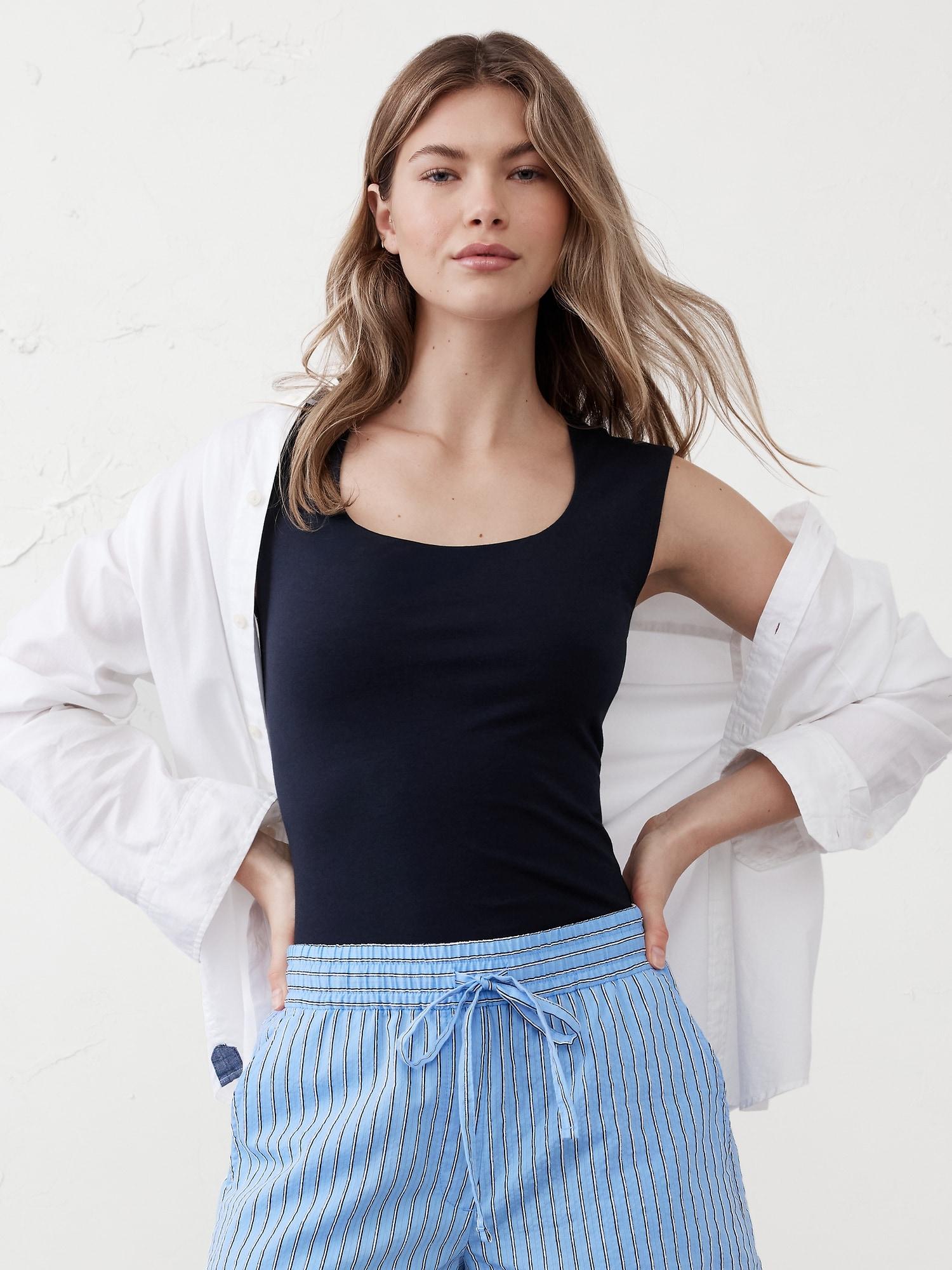 Scoop-Neck Soft Stretch Top Product Image