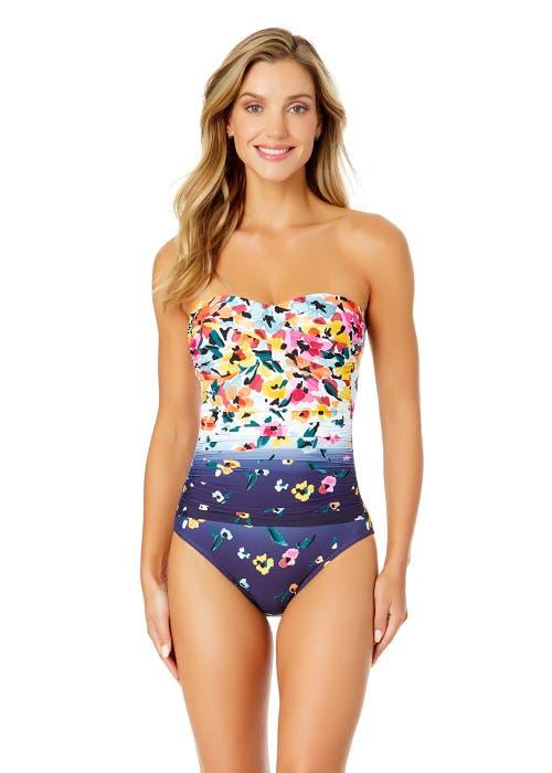 Anne Cole Women's Twist Front Shirred One Piece Swimsuit Product Image